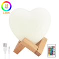 thumbnail image 1 of Lámpara De Impresión 3D Love Shape Moon Night Light Con Soporte Y Control Remoto Moyic HA025077-01, 1 of 7