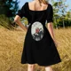 thumbnail image 5 of Vestido sin mangas de disco de vinilo retro japonés, vestidos de noche para damas, vestido para embarazadas, vestido de cóctel., 5 of 7