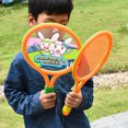 thumbnail image 2 of Kids Tennis Racquet Set Training Cute Rabbit Pattern Tennis Racket with Balls, 2 of 9