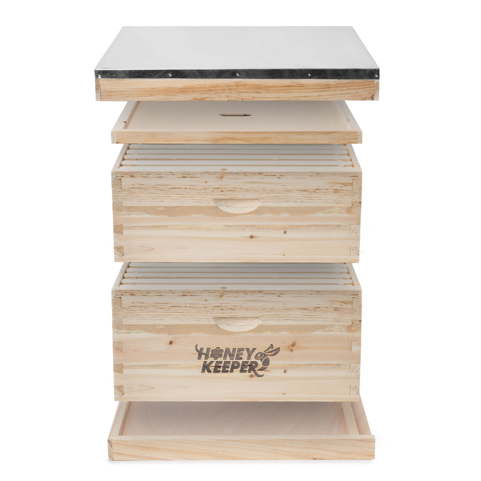 Honey Keeper Medium Wood Langstroth Beehive BEE-HIVE-310 - The Home Depot