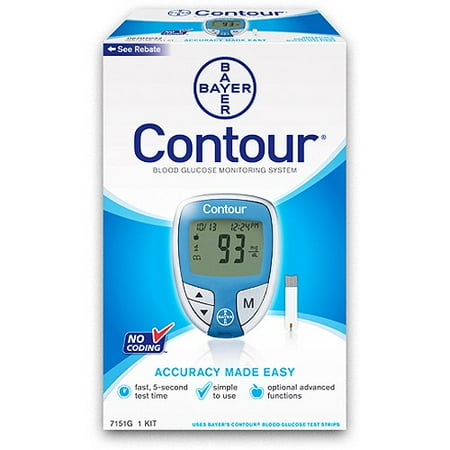 test blood glucose walmart Blue Meter, Blood Glucose Bayer  Contour Walmart.com