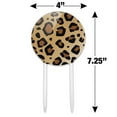 thumbnail image 2 of Acrylic Leopard Print Animal Spots Cake Topper Party Decoration for Wedding Anniversary Birthday Graduation, 2 of 6