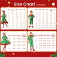 thumbnail image 5 of Christmas Elf Costumes Parent-Child Holiday Green Elf Outfits Xmas Family Matching Clothes for Kids Girls Boys Women Men, 5 of 8