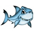 thumbnail image 2 of Shark White Wall Decal by Wallmonkeys Peel and Stick Graphic (36 in W x 25 in H) WM282699, 2 of 4