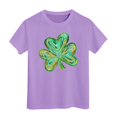 thumbnail image 2 of Shadoumai Girls Boys St Patricks Day Shirt Kids Sweatshirts Shamrock Long Sleeve Hoodies Saint Outfit Youth Funny Irish Clothes, 2 of 4
