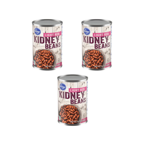 KR Light Red Kidney Beans 46.5 oz 3-CAN