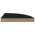 thumbnail image 4 of Estante Flotante de Esquina vidaXL Estilizado 35x35x4 cm MDF Negro, 4 of 9