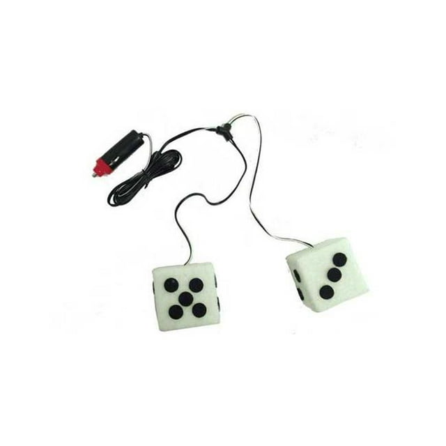 12 Volt White Lighted Dice