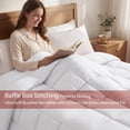 thumbnail image 5 of Superior Solid Comforter Down Alternative Bedding, Full/ Queen, White, 5 of 9