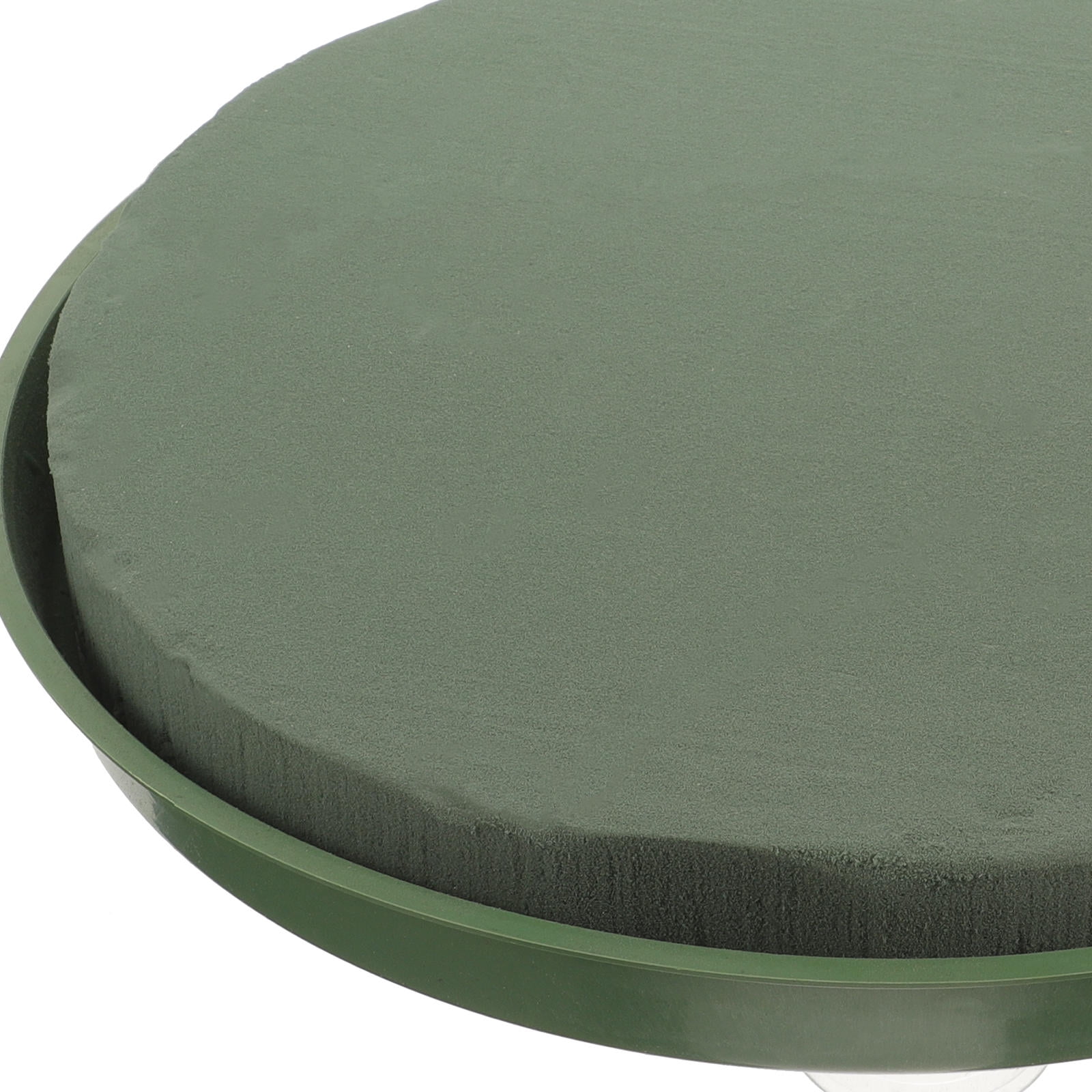 FOMIYES Green Floral Foam Disc Set with Mud Tray for Wedding Car Flower Arrangements and Floral Design Supplies