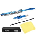 thumbnail image 2 of Instrumentos Clave, Flauta Piccolo Brillante Azul Para Principiantes, 2 of 7