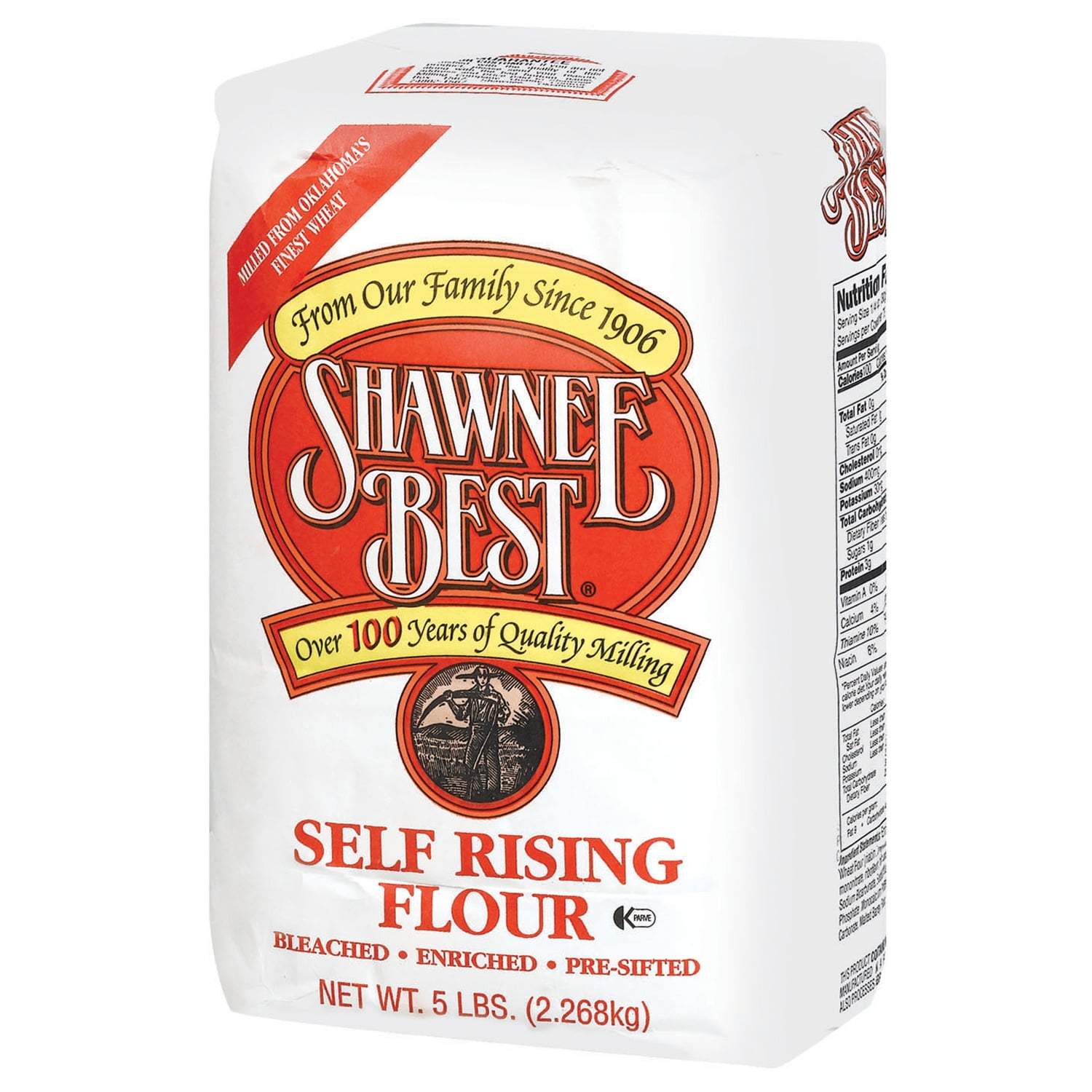(4 pack) Shawnee Best Self-Rising Flour, 5 lb Bag – Easy Biscuit and Quick Bread Flour