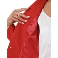 thumbnail image 6 of INSPIRE CHIC Women's Work Blazer Lapel Collar Long Sleeve Jacket Suit Blazer 3XL Bright Red, 6 of 7