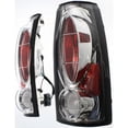 thumbnail image 3 of For Chevy/GMC C/K 2010 Truck 1988-2002 Tail Light Assembly Chrome Pair Pair Driver and Passenger Side Chrome GM2811172, 3 of 4