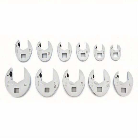 Gearwrench 3/8" Drive SAE Crowfoot Wrench Set, 11pc, 89118