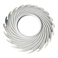 thumbnail image 3 of Round Makeup Mirror Bathroom Vanity Mirror Decorative Circle Mirror Wall Mounted White, 3 of 7