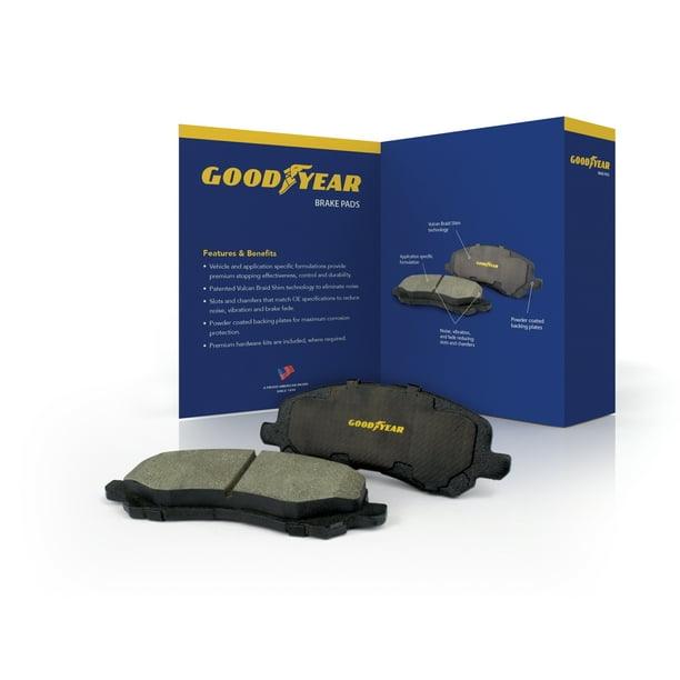 Goodyear Brakes GYD1367, Premium CarbonCeramic Front Brake Pads