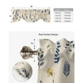 thumbnail image 5 of Flower Leaves Kitchen Curtains Balcony Adjustable Roman Blinds Small Short Curtain for Living Room, 5 of 6