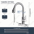 thumbnail image 2 of Grifo Mezclador De Cocina Monomando Extraíble Xtellar acero inox, 2 of 3