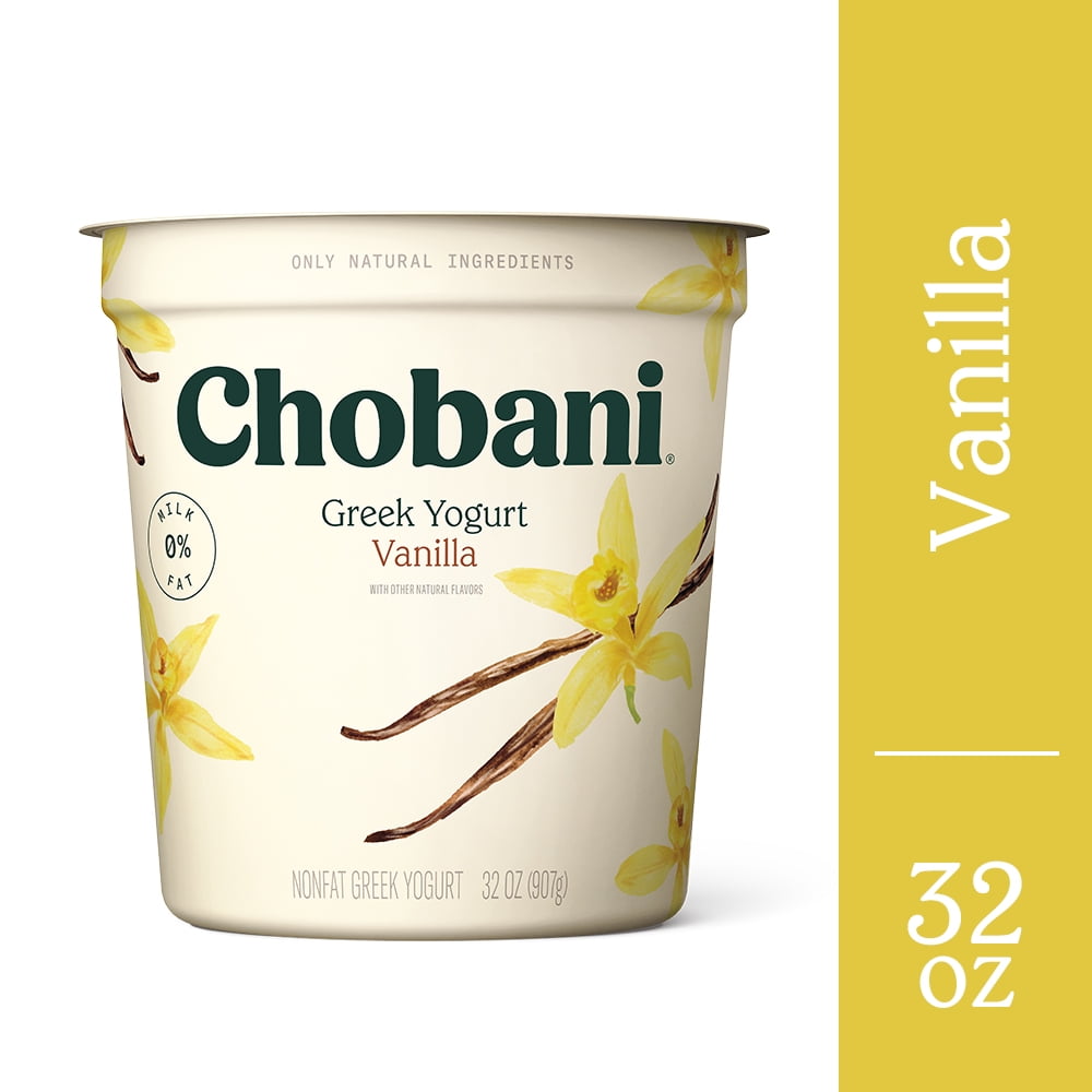 Chobani Non-Fat Greek Yogurt, Vanilla Blended 32 oz