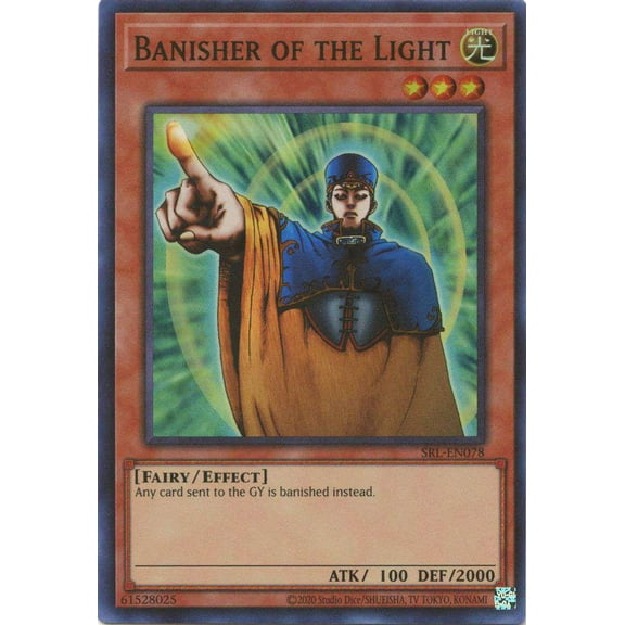 YuGiOh Spell Ruler 25th Anniversary Super Rare Banisher of the Light SRL-EN078