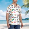 thumbnail image 5 of Goofa Hello Summer Cat Hawaiian Shirt for Men, Unisex Summer Beach Casual Short Sleeve Button Down Shirts,Aloha Tropical Floral print shirt-Medium, 5 of 9