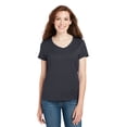 thumbnail image 1 of Camiseta Hanes Nano-T Algodón Cuello En V Mujer S04V Vintage Negro XS, 1 of 1