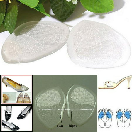 Gel Silicone Foot Half Sole Insoles Shoes Care Cushion Pad Insole Comfy 1