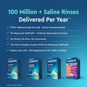 مجموعة Navage Nasal Care ESSENTIALS: منظف الأنف Navage، وحامل سطح الطاولة، و30 كبسولة SaltPod.
