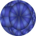thumbnail image 1 of Ahgly Company Indoor Round Patterned Cobalt Blue Area Rugs, 8' Round, 1 of 1