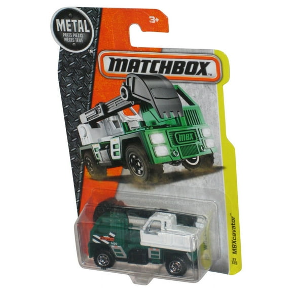 Matchbox MBXcavator (2016) Green Die-Cast Metal Toy Truck 37/125