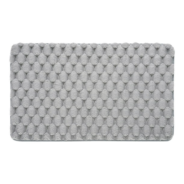 Yhmxh Alfombrilla antideslizante para baño, alfombrilla absorbente de agua para el hogar, alfombrilla de secado para el baño, alfombrilla gruesa y suave para la puerta del inodoro.