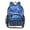 Watercolor Blue Space Pattern, variant on PVC Transparent Backpacks Clear Backpack for Travel and Outings Small Sea Creatures Pattern