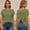 Army Green, variant on Womens Backless T Shirt Cross Back Design Short Sleeve Solid Color Tops for Casual Summer Wear and Trendy Streetwear Looks