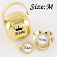 thumbnail image 1 of Baby Personalized Pacifier With Name, Pacifier Box Set, Customized Pacifier +Pacifier Clip+ Storage Box For 0-18 Months, 1 of 4