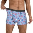 thumbnail image 2 of Kdxio Men's Boxer Briefs with Strawberry And Flowers Print - Comfortable and Breathable Underwear for Everyday Wear, 2 of 7