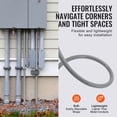 thumbnail image 2 of KFFKFF 3/4-Inch Bendable Electrical Duct, 100 ft, PVC Water-Resistant Non-Metallic Duct with 5 Direct and 5 90-Degree Duct Connector Attachments, Suitable for Air Conditioning Motor Controller Pump, 2 of 9