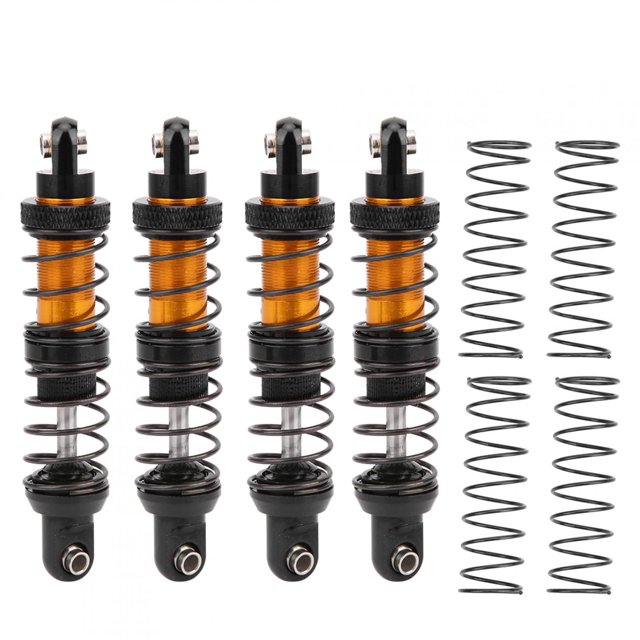 Accesorio RC duradero amortiguador de puntales de choque naranja negro suspensión de aceite para Tamiya CC01 RC RR10 110mm/120mm Fugacal Otros