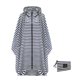 thumbnail image 1 of Bearachild Mujeres Hombres Chubasquero Adultos Chubasquero Transpirable Poliéster Impermeable Impermeable Senderismo Viajes Capa impermeable plegable Paraguas de lluvia Raya azul Bearachild HA083063-03, 1 of 6