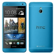Angle View: HTC One Smartphone, AT&T Only | Blue, 32 GB, 4.7 in Screen | Grade B+ | One (M7)