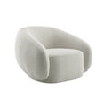 thumbnail image 5 of Isabel Beige Boucle Swivel Chair - 40" Wide Cozy Accent Chair for Living Room, Bedroom. Soft Boucle Fabric, 360° Rotation, High-Density Foam, No Assembly, 5 of 8