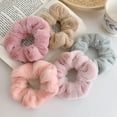thumbnail image 4 of Scrunchies suaves y cálidos para el cabello, banda elástica peluda para el cabello, soporte para cola de caballo, banda de goma para el cabello, lazos para el cabello, accesorios para el cabello, 4 of 4