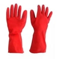 thumbnail image 1 of Guantes De Latex Rojo Uso Doméstico Hultex Ch-m-g 12 Pares, 1 of 5