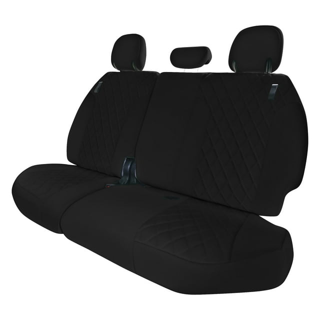 For 2021-2024 Toyota Sienna FH Group Neoprene Custom Fit Waterproof Car Seat Covers - Black 3rd Row