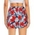 thumbnail image 4 of Fotbe Leaves And Flowers Womens High Waist Running Shorts Athletic Workout Quick Dry Shorts for Women with Pockets Gym Yoga Summer Shorts-, 4 of 9