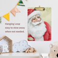 thumbnail image 5 of FMSHPON Christmas Santa Claus Holly Berry Clipboard Hardboard Wood Nursing Clip Board and Pull for Standard A4 Letter 13x9 inches, 5 of 5