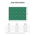 thumbnail image 5 of Zufioo Bass Fish Print Horizontal Flannel Blanket, Anti-wrinkle, Anti-shrinkage, Anti-allergic Plush Blanket, Household Items Suitable for Bedroom-60"x50", 5 of 6