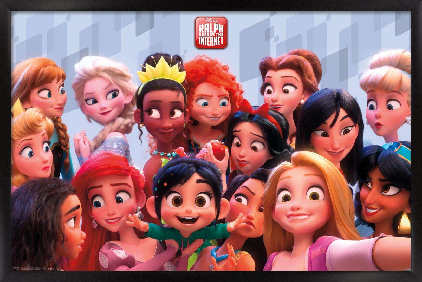 disney-wreck-it-ralph-ralph-breaks-the-internet-princess-wall-poster