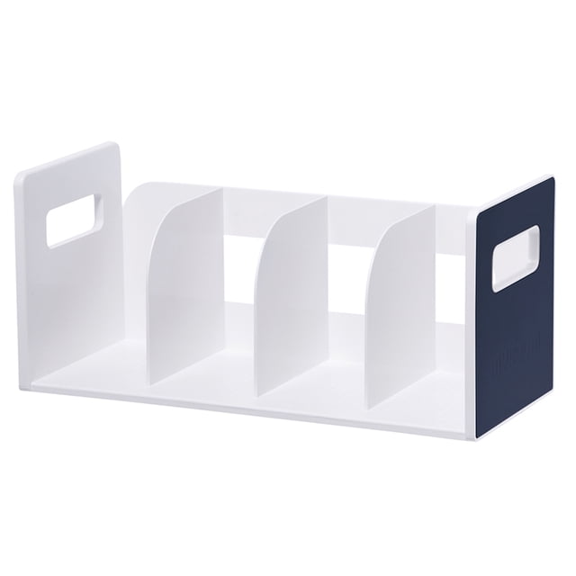 Librero minimalista AGBOX 4 Compartimentos Color azul para organizar libros Documentos y Más