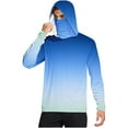 thumbnail image 2 of Nmnitkp Men's UPF 50+ Sun Protection Hoodie Lightweight Long Sleeve Rash Guard Shirts Fishing Swim Athletic Workout,Sun Protection Shirts for Men with Mask, 2 of 6